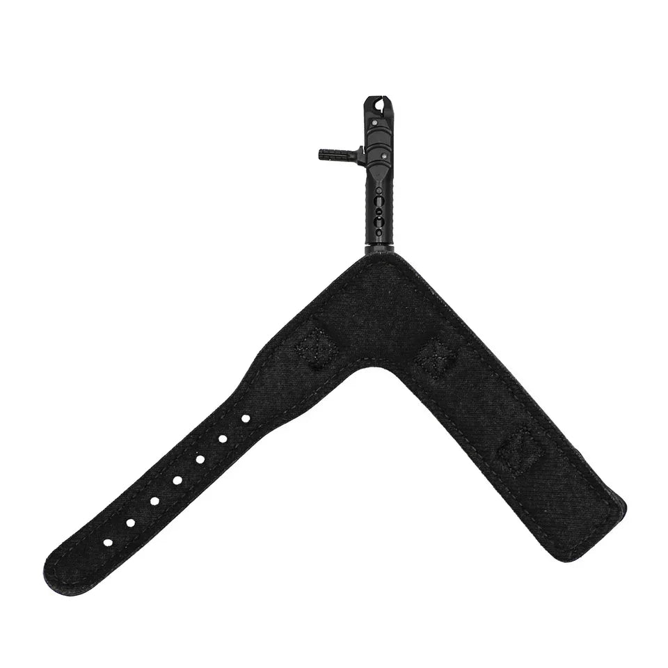 Scott Archery Aspen black wrist strap archery release against white background