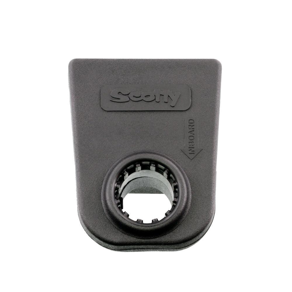 Scotty black plastic rail mount adapter for round or square rails, top view