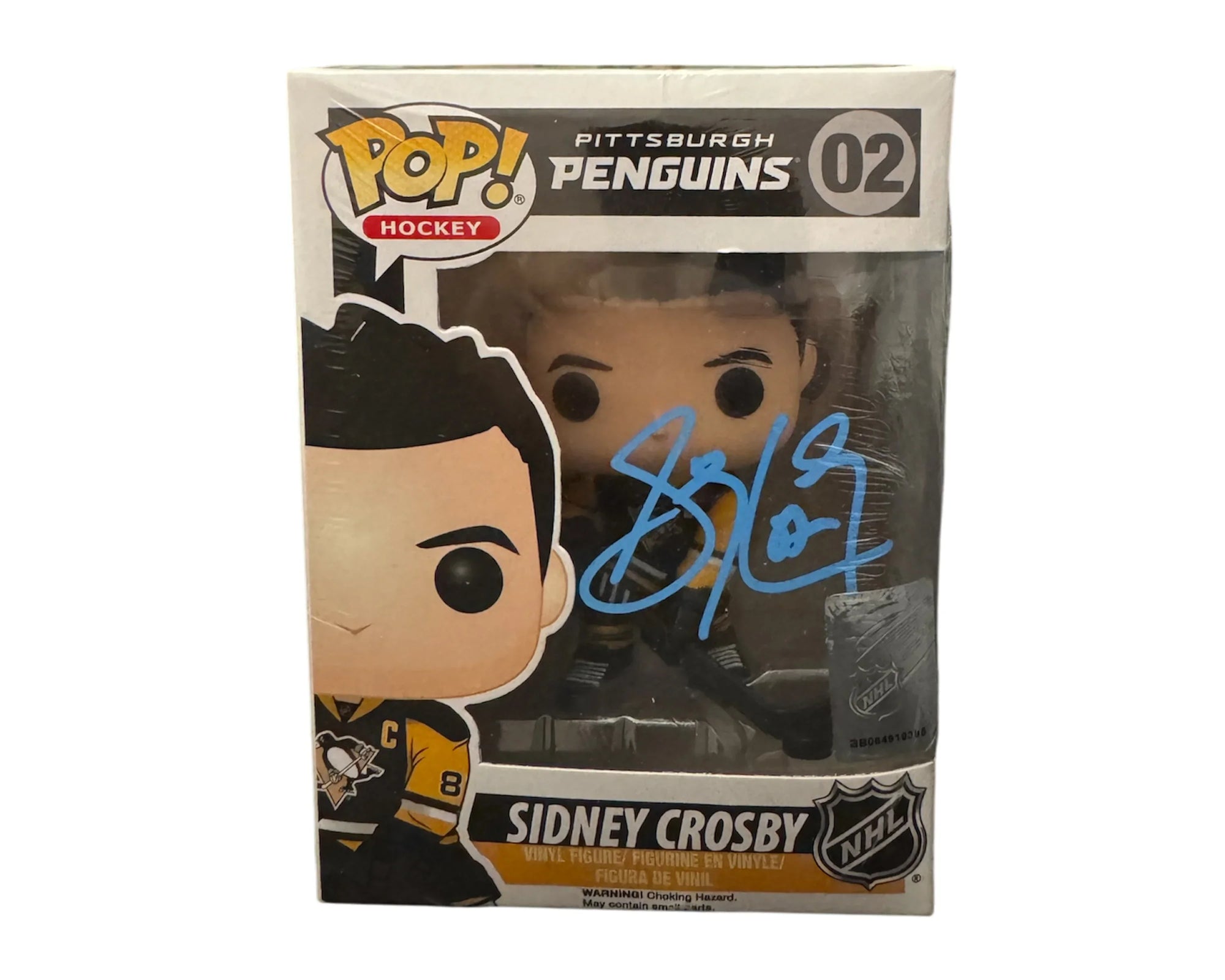 Sidney Crosby autographed Funko Pop vinyl figure in Pittsburgh Penguins box