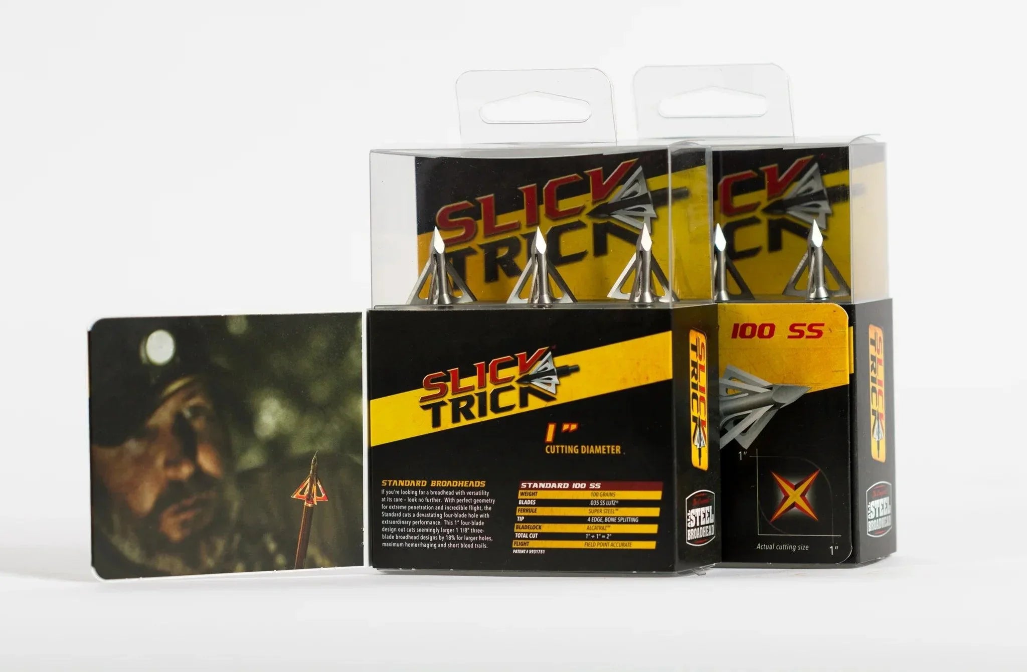 Slick Trick Archery Pro Series Standard Broadhead (Stainless Steel) - 3 Pack