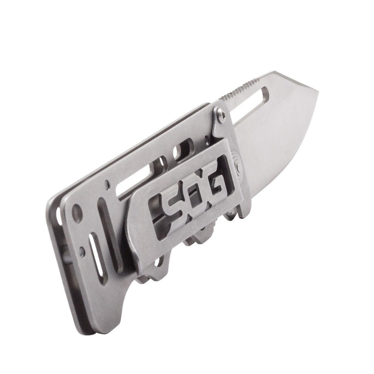 SOG Cash Card folding knife with stainless steel blade and minimalist card-shaped handle