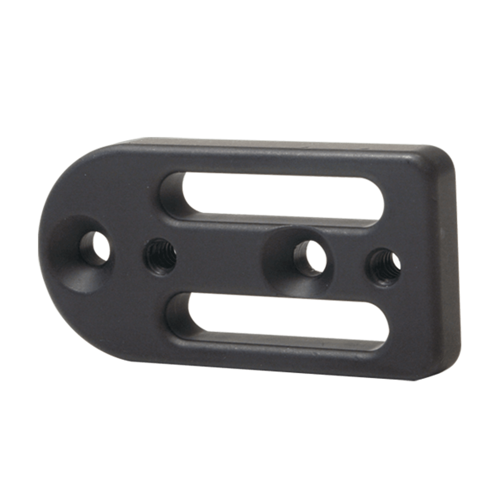 Spot Hogg archery drop mount bracket, black metal with multiple screw holes