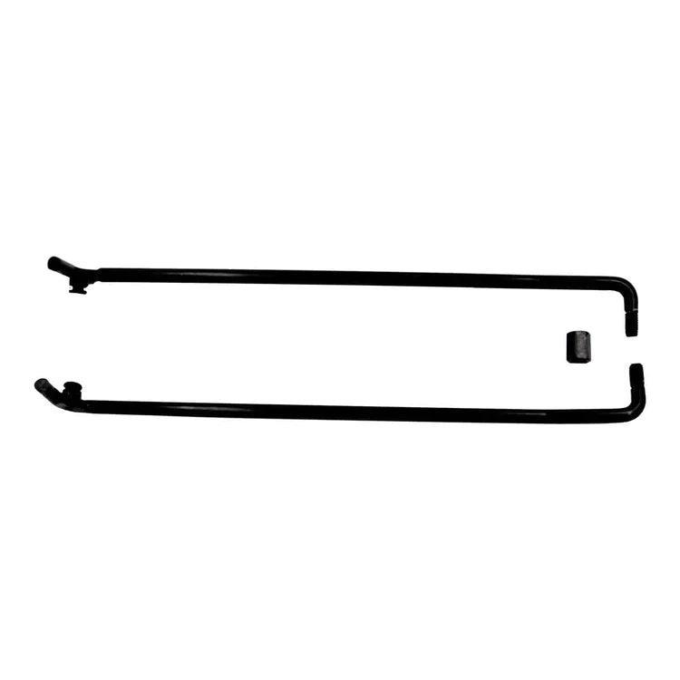 Steambow AR-6 Stinger II black cocking arms and small part on white background