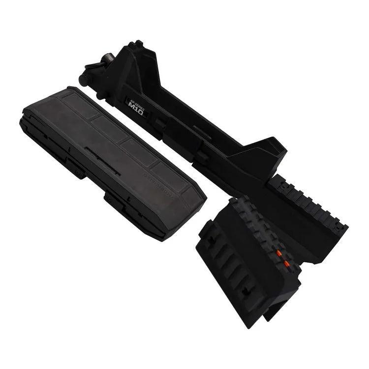 Steambow AR-Series M10 upper crossbow parts set, black, on white background