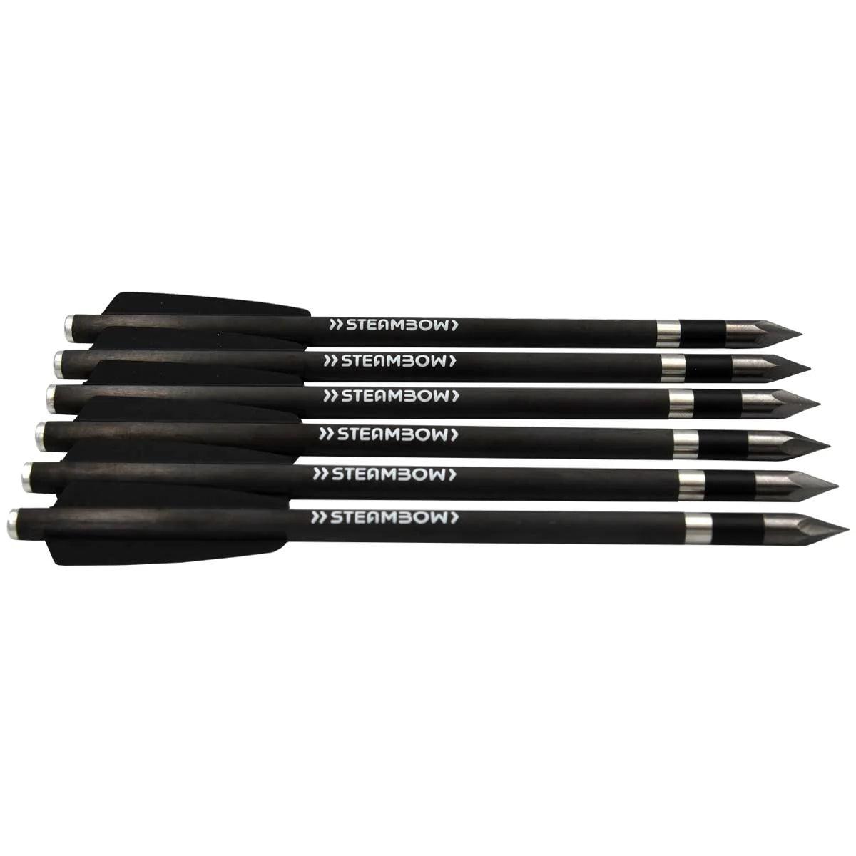 Steambow Archery AR-Series Carbon Bodkin Arrows - 6 Pack