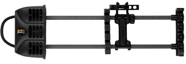 TightSpot Archery Rise 5-arrow black quiver for bows, carbon rods and mounting bracket visible
