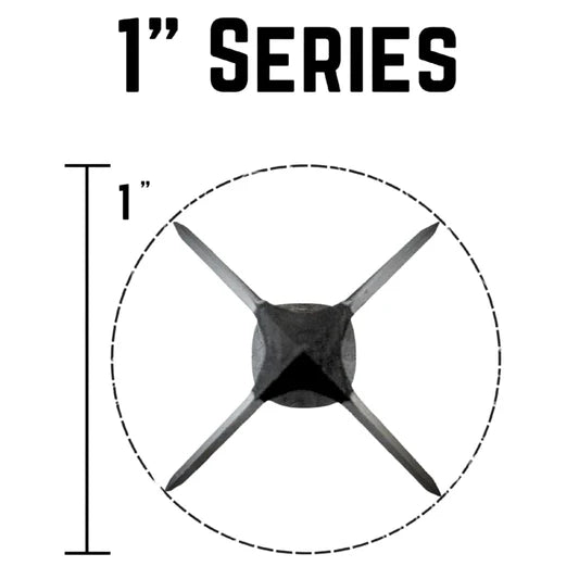 Tooth Of The Arrow Archery S-Series 1" 4-Blade Broadheads - 3 Pack