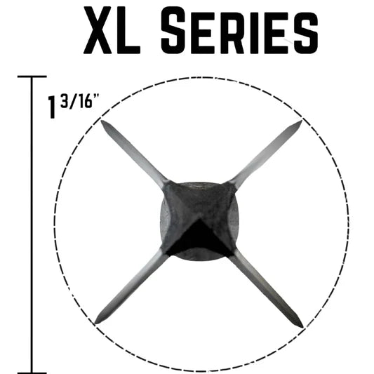 Tooth Of The Arrow Archery S-Series 1-3/16" XL 4-Blade Fixed Broadheads - 3 Pack