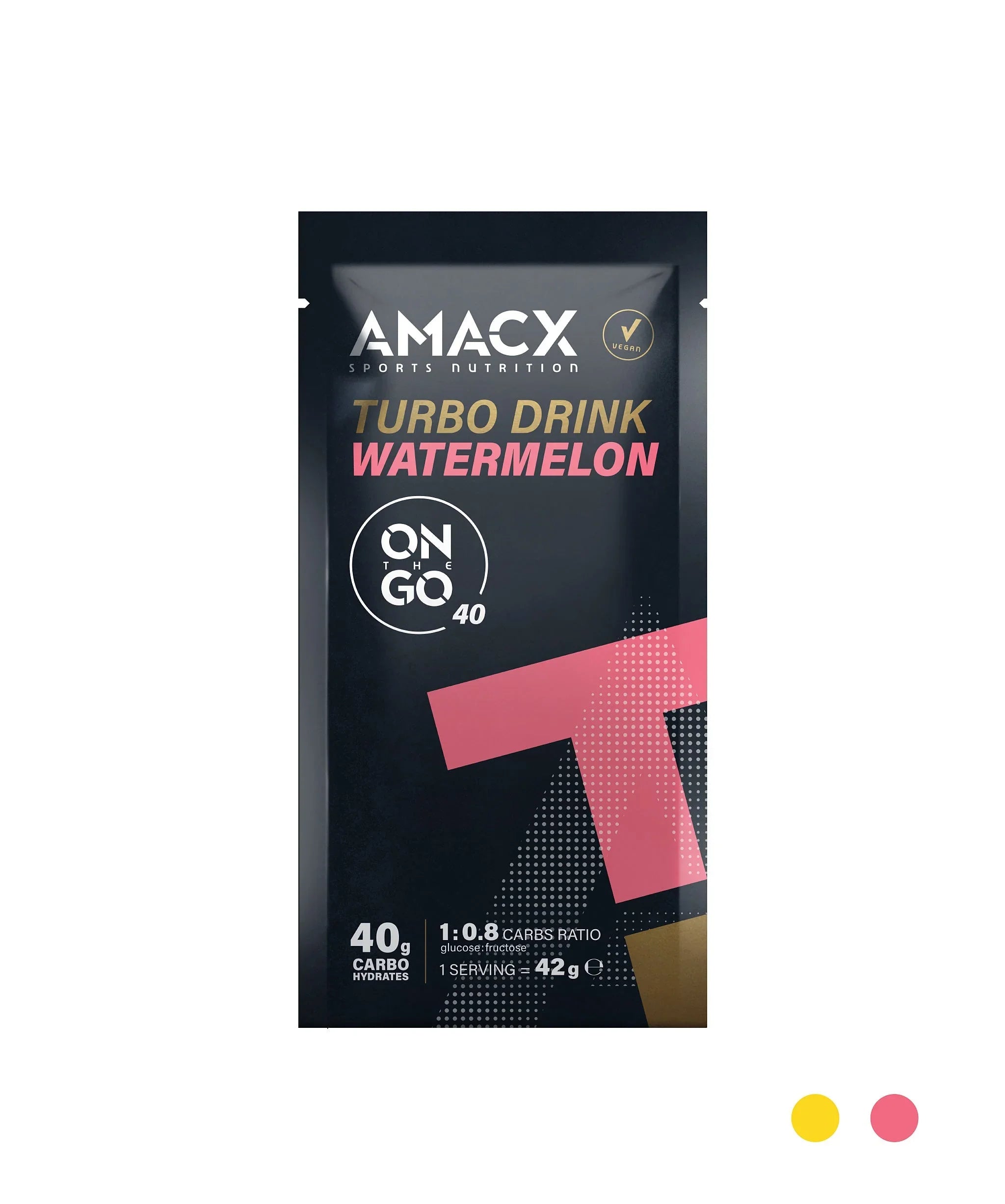 AMACX Turbo Drink Watermelon sachet sports nutrition supplement, 1 serving, 42g