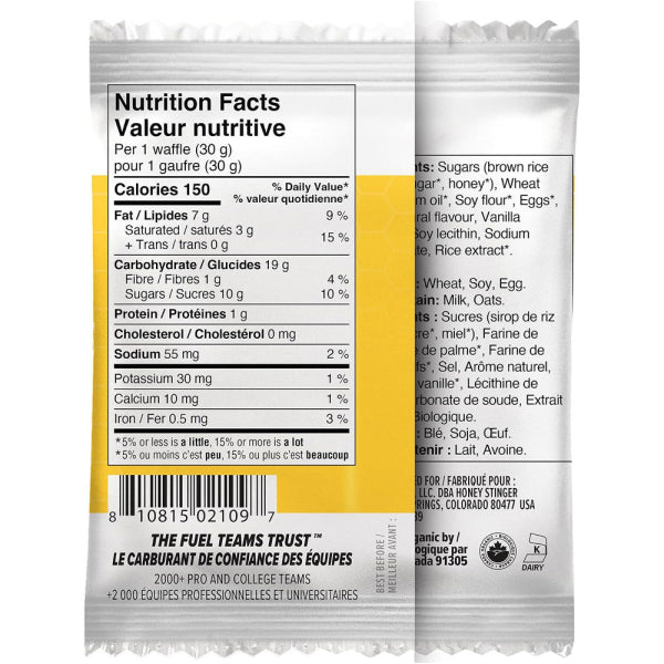 Honey Stinger Organic Vanilla Energy Waffle - Image 2