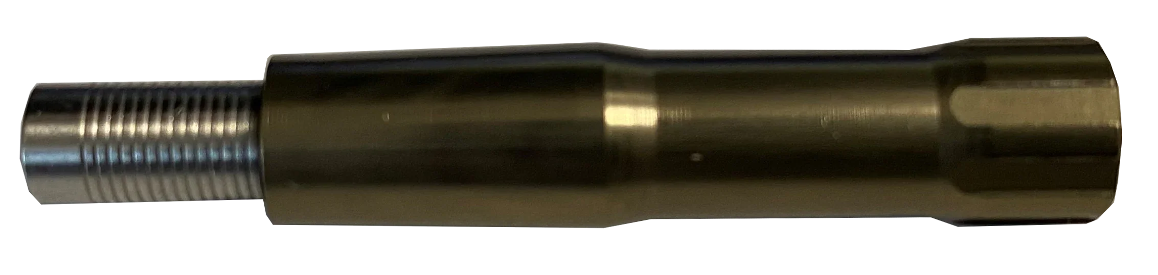 Threaded metal hydraulic hose fitting, hexagonal nut, industrial connector