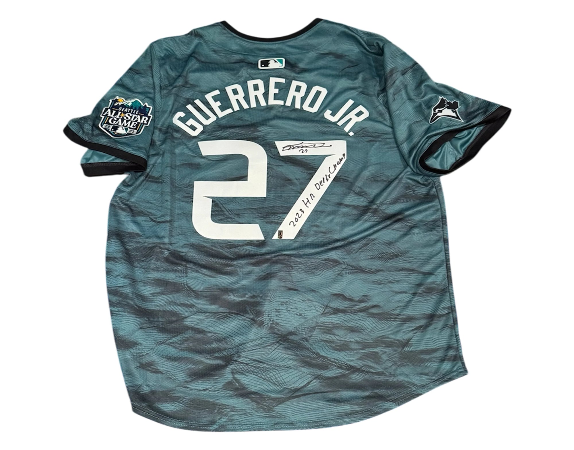 Guerrero Jr. autographed MLB All-Star Game jersey with number 27 and special patches