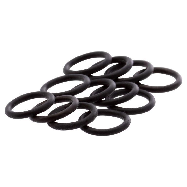 Wasp Archery Jak-Hammer O-rings black rubber replacement set on white background