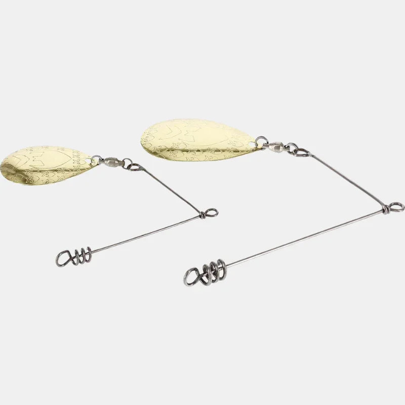 Westin Add-It Spinnerbait Colorado 2-pack with gold blades on white background