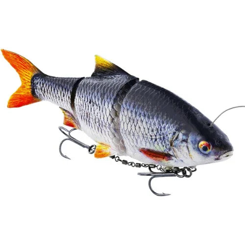 Westin Ricky the Roach inline fishing lure with lifelike silver scales and orange fins