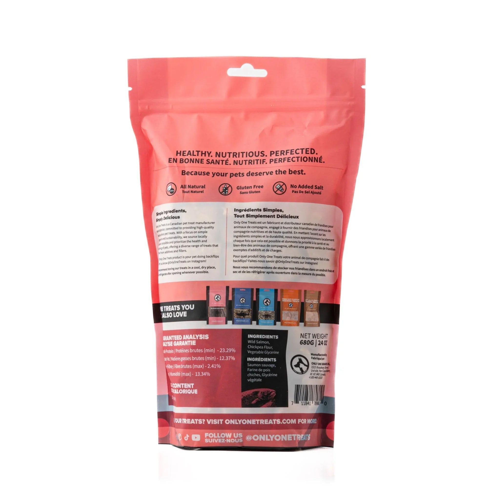 Only One Treats Wild Pacific Salmon Training Treats 680g