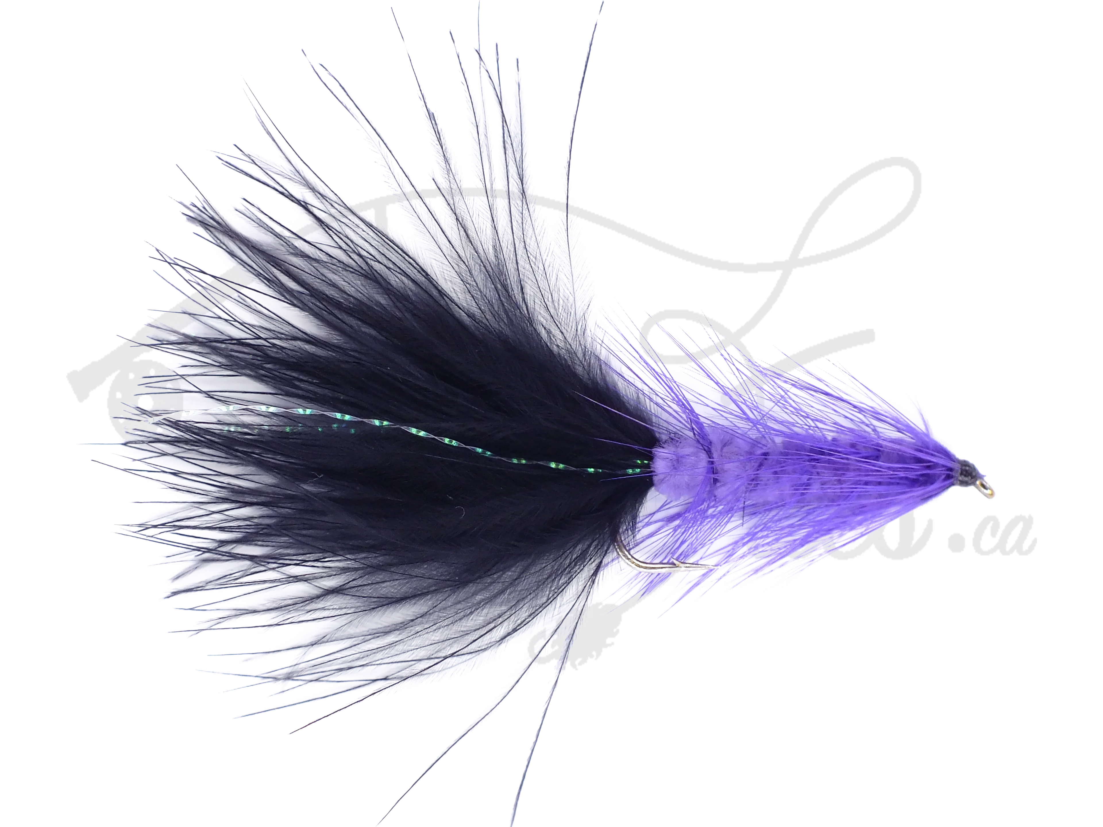 Woolly Bugger Black & Purple