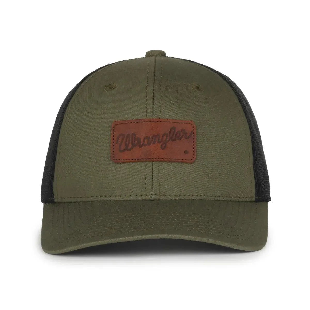 Wrangler Leather Patch Cap