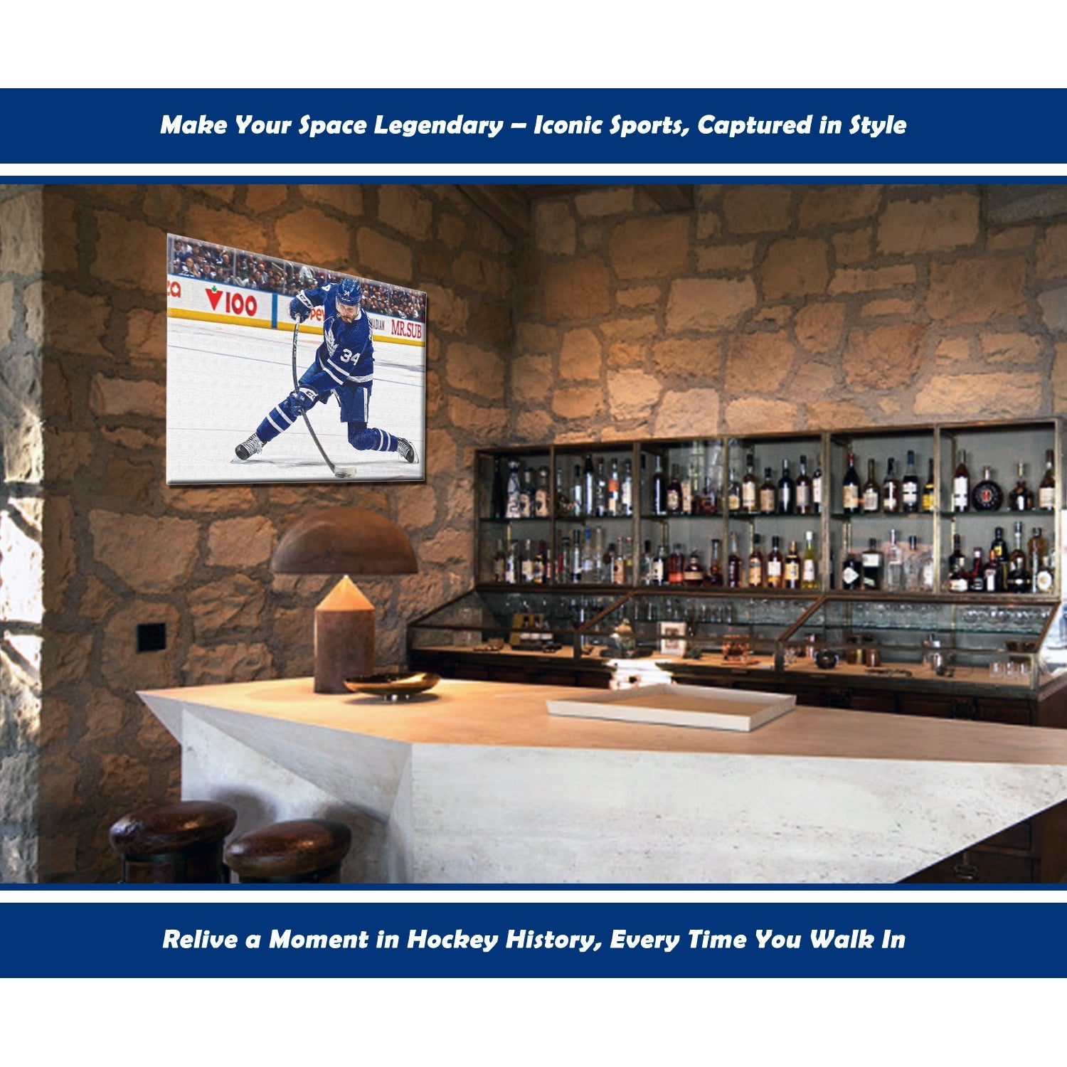 AUSTON MATTHEWS SLAPSHOT WRAPPED CANVAS - TORONTO MAPLE LEAFS 16'X20' - Image 2