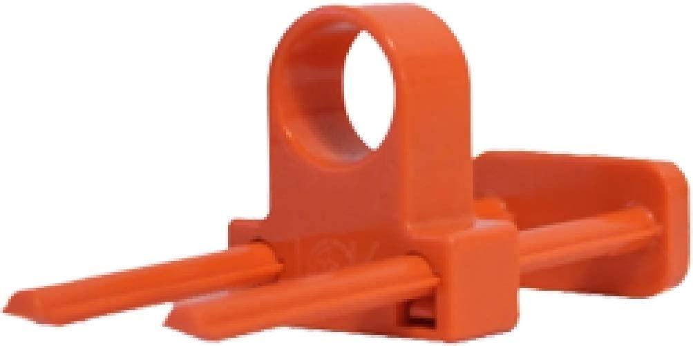 Orange plastic Acu-Loc bow lock arrow holder for archery or outdoor sports equipment