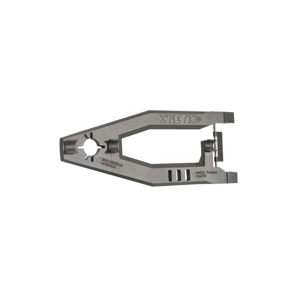 K'Netix Lumen 3-in-1 bow square multitool for archery, gray, on a white background