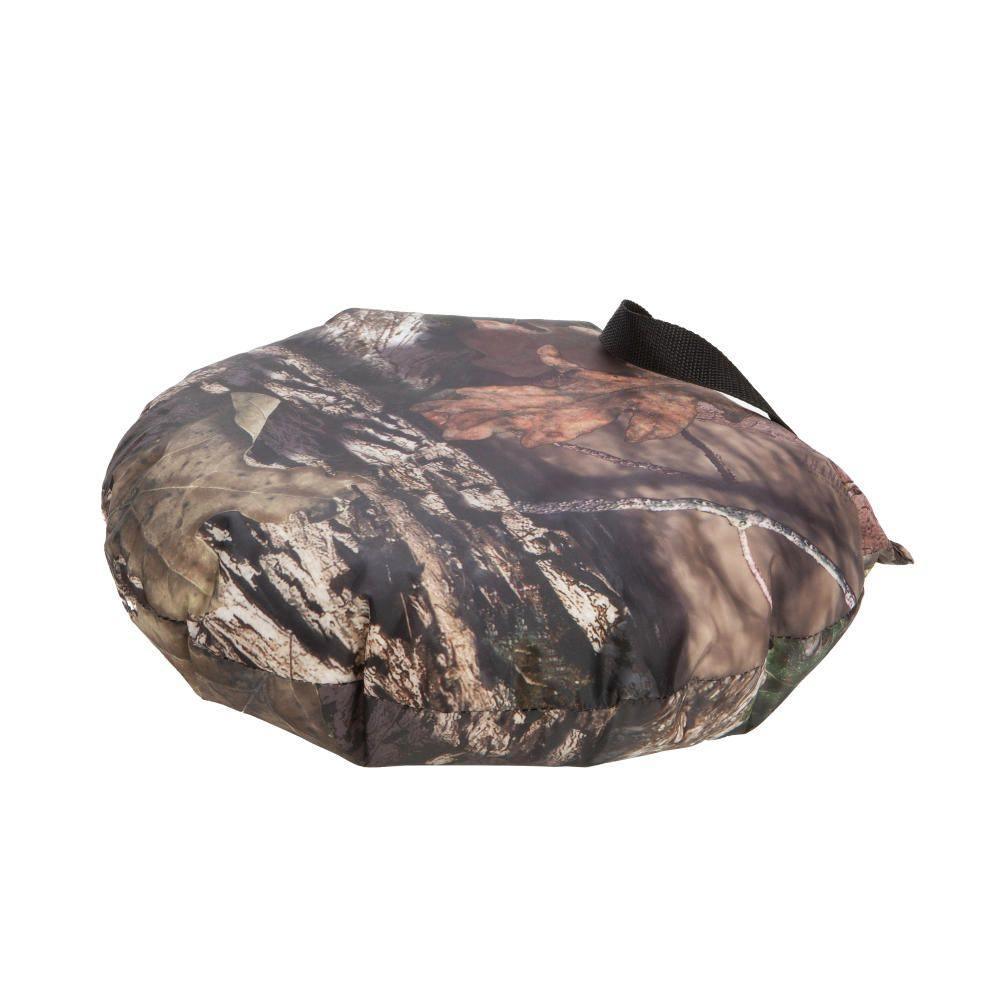 Camo hunting cushion seat with handle, woodland camouflage outdoor gear