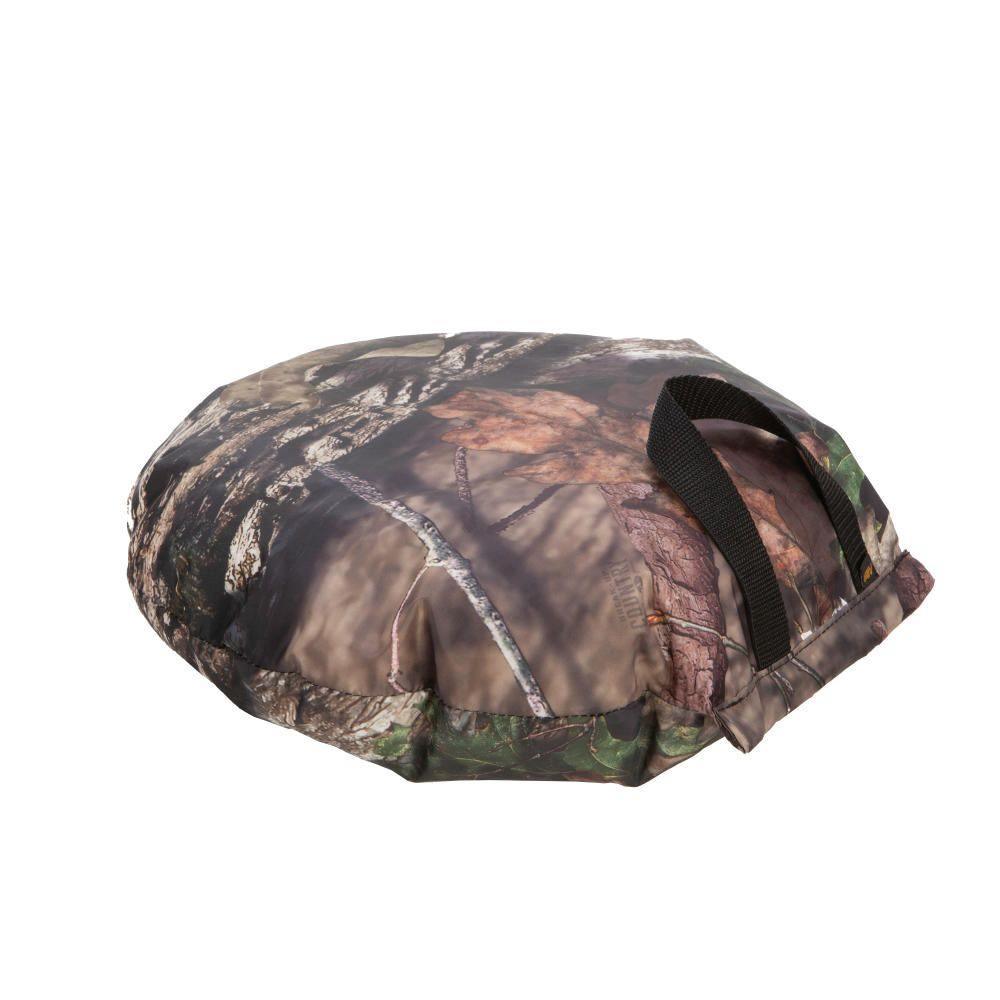 Camo hunting seat cushion with black handle, Allen Vanish Thermo Seat, outdoor gear