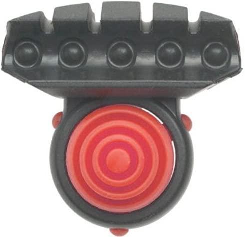 Axion Archery Hybrid Limb Damper black and red circular bow accessory close-up