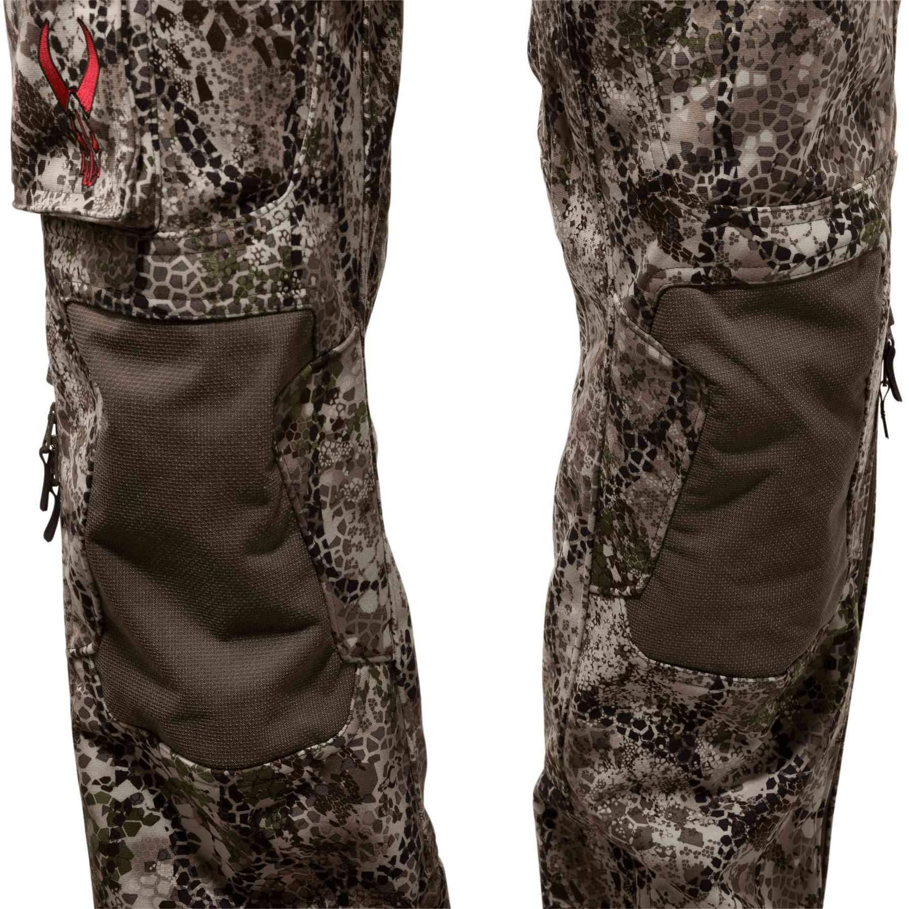 Badlands Calor camo hunting pants with reinforced knees and zippered pockets