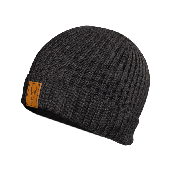 Badlands Leather Patch Beanie - Leapfrog Outdoor Sports and Apparel