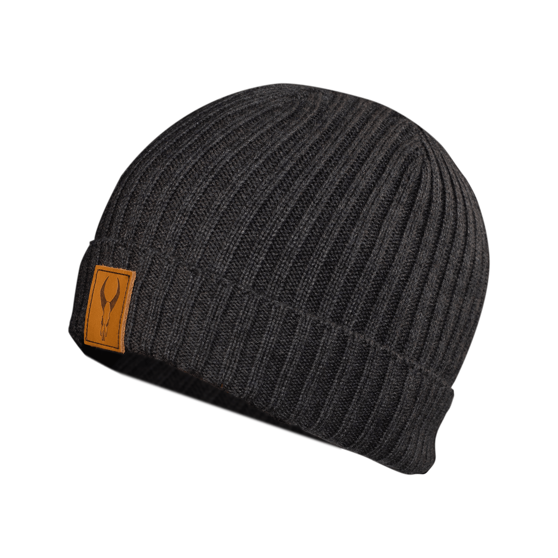 Badlands Leather Patch Beanie - Leapfrog Outdoor Sports and Apparel