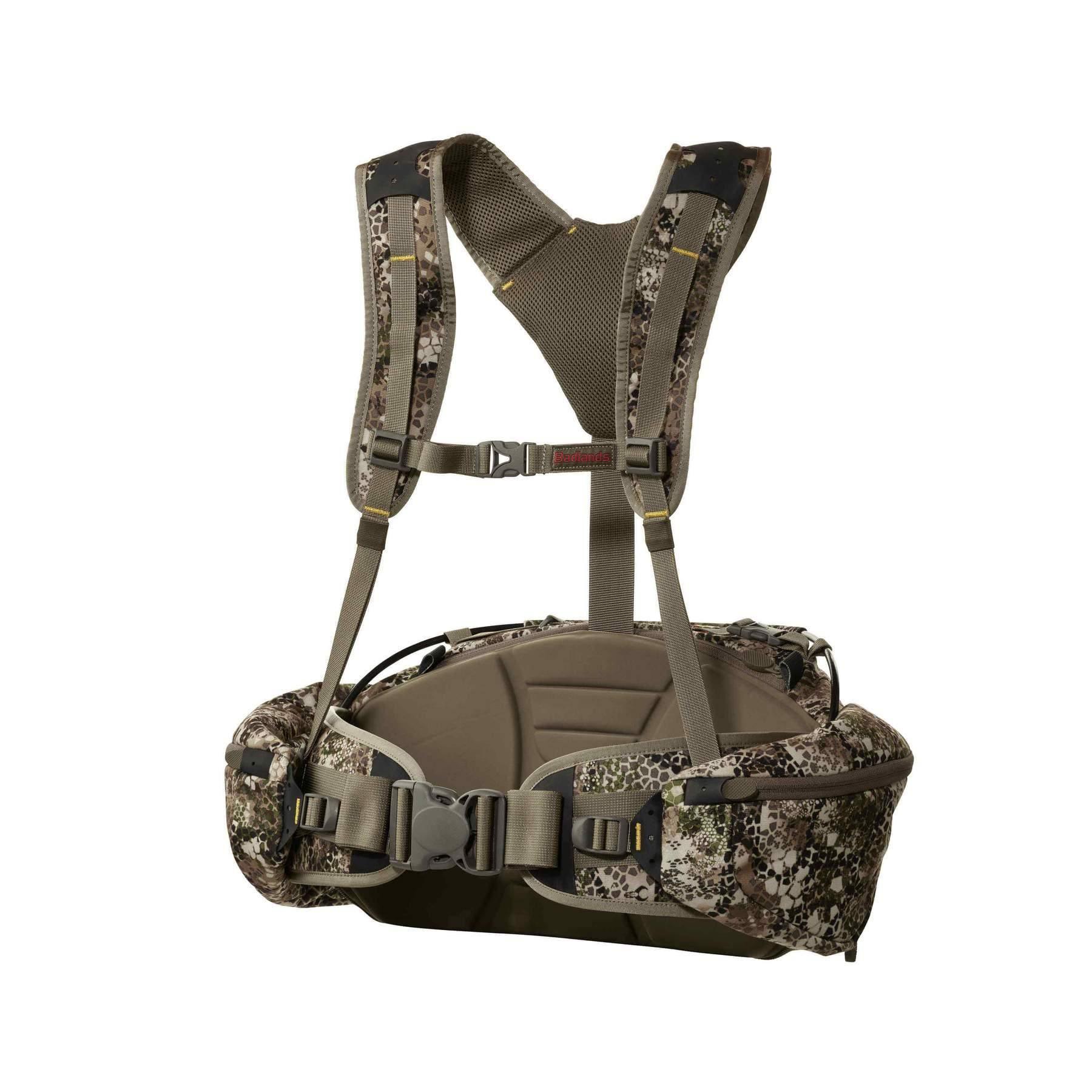 Badlands Monster camo fanny pack with harness and padded belt for outdoor sports