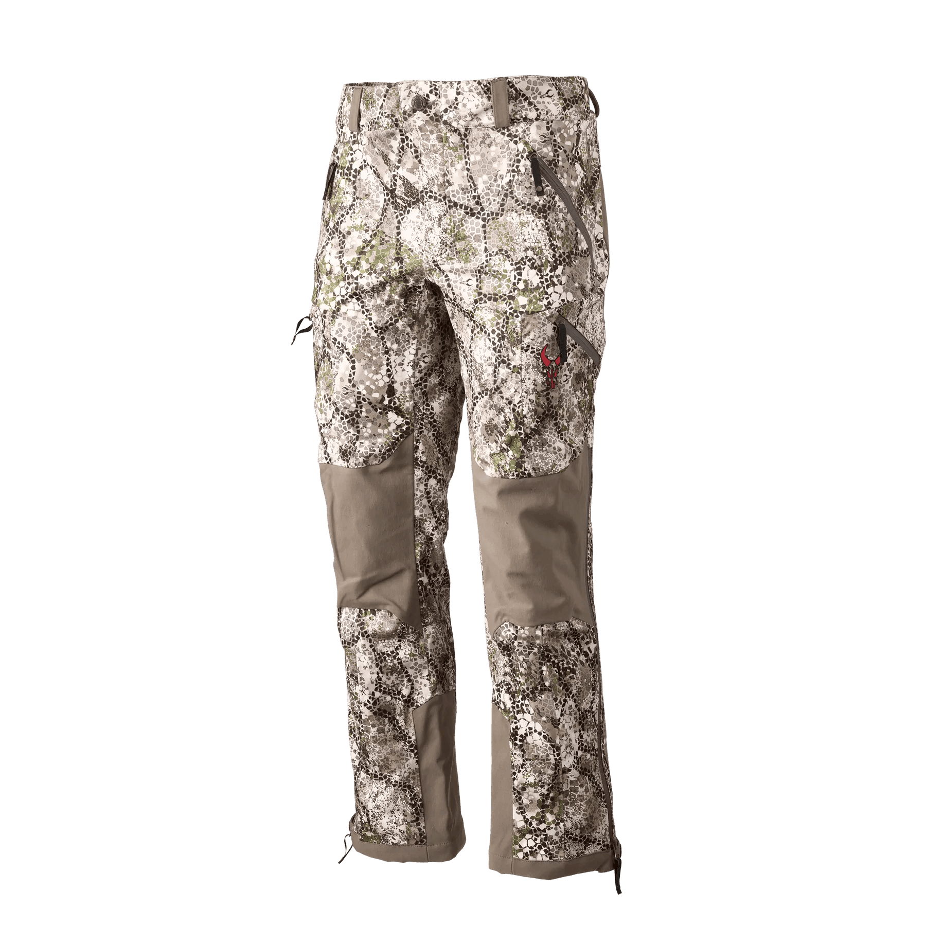 Badlands Omega waterproof camouflage hunting pants with zip pockets and reinforced knees
