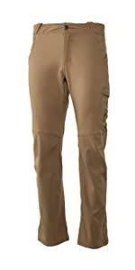 Light brown Badlands Scree Pants for men, outdoor sports apparel on white background