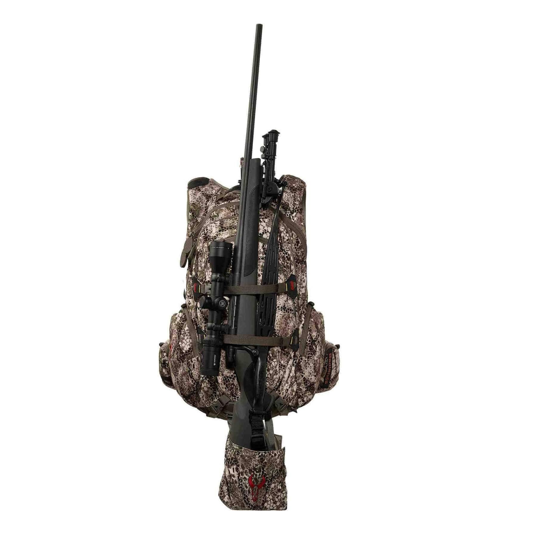 Badlands Superday Hunting Backpack - Camo Day Pack With Rifle/Bow Carry, Hydration Compatible