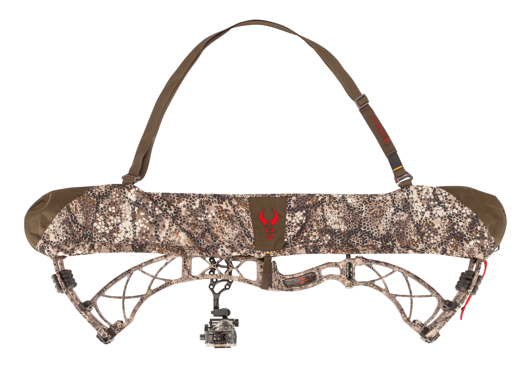 Badlands UL bow sling camouflage cover with shoulder strap, compound bow accessory