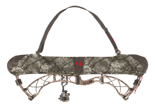 Badlands UL Bow Sling in camouflage with shoulder strap, archery gear protection