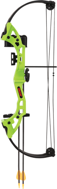 Green Bear Archery Brave RH youth compound bow with arrows, outdoor sports equipment