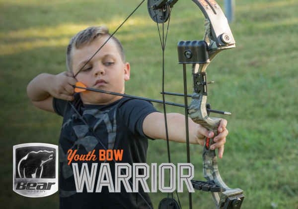 Bear Archery Warrior RH Compound Bow Youth - Camo - Leapfrog Outdoor Sports and Apparel