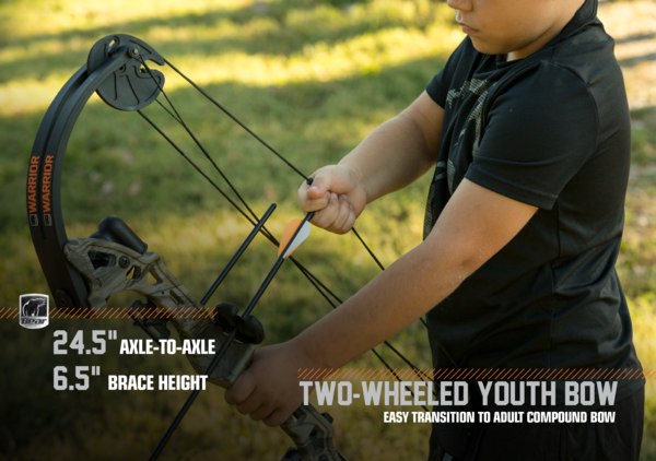 Bear Archery Warrior RH Compound Bow Youth - Camo - Leapfrog Outdoor Sports and Apparel