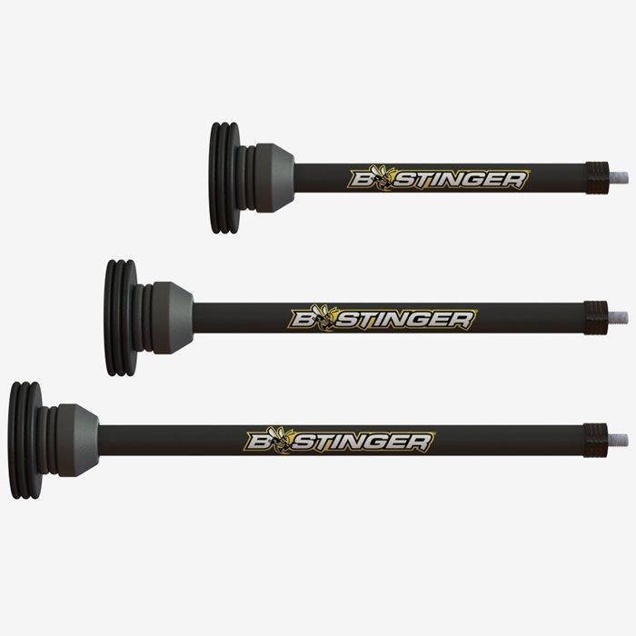 Bee Stinger Archery Pro Hunter Maxx hunting stabilizer matte black set on white background