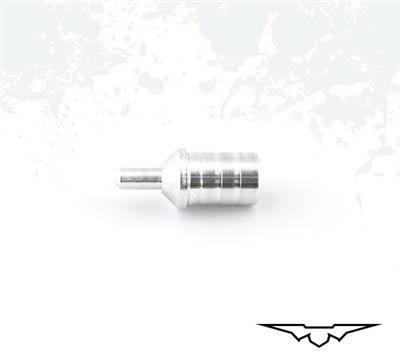 Black Eagle Archery pin bushing single silver metal piece on white background with logo