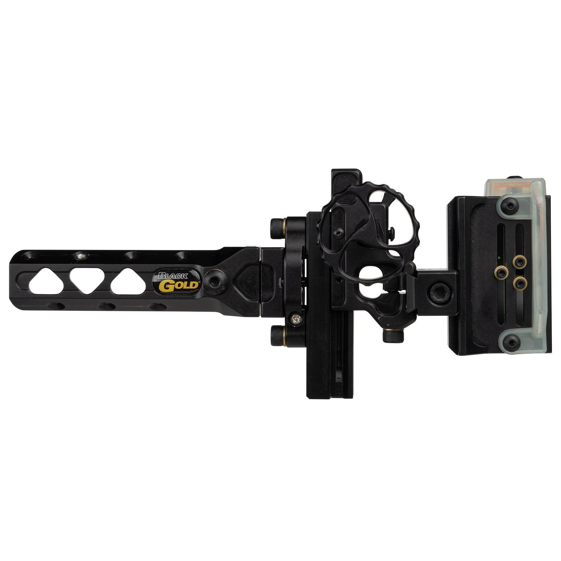 Black Gold Pro Hunter HD dovetail bow sight with adjustment knobs, black finish