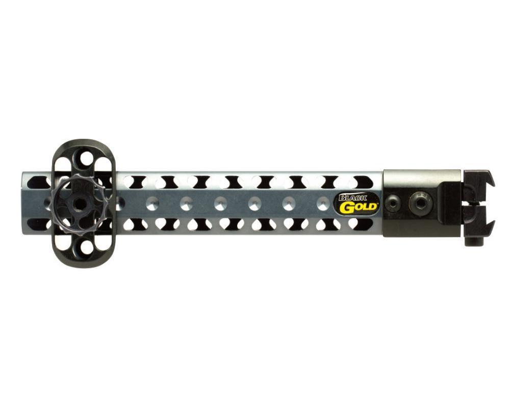 Black Gold Archery Pro sight with adjustable mount and perforated metal bar