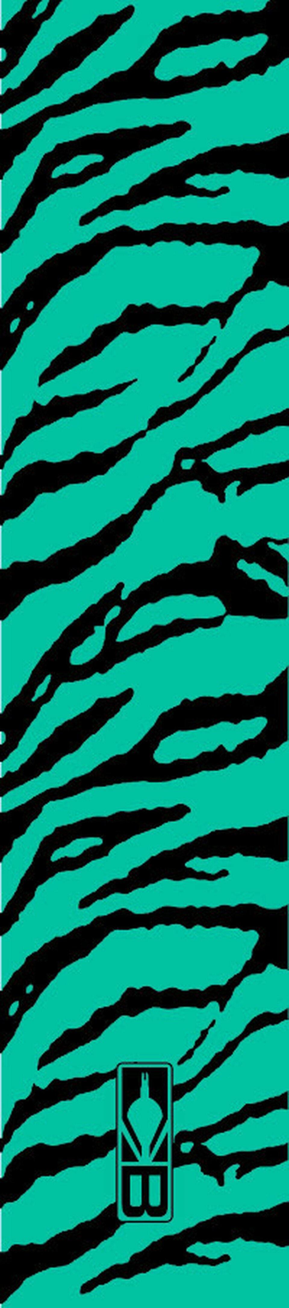 Bohning Archery HD arrow wrap with teal and black tiger stripe design