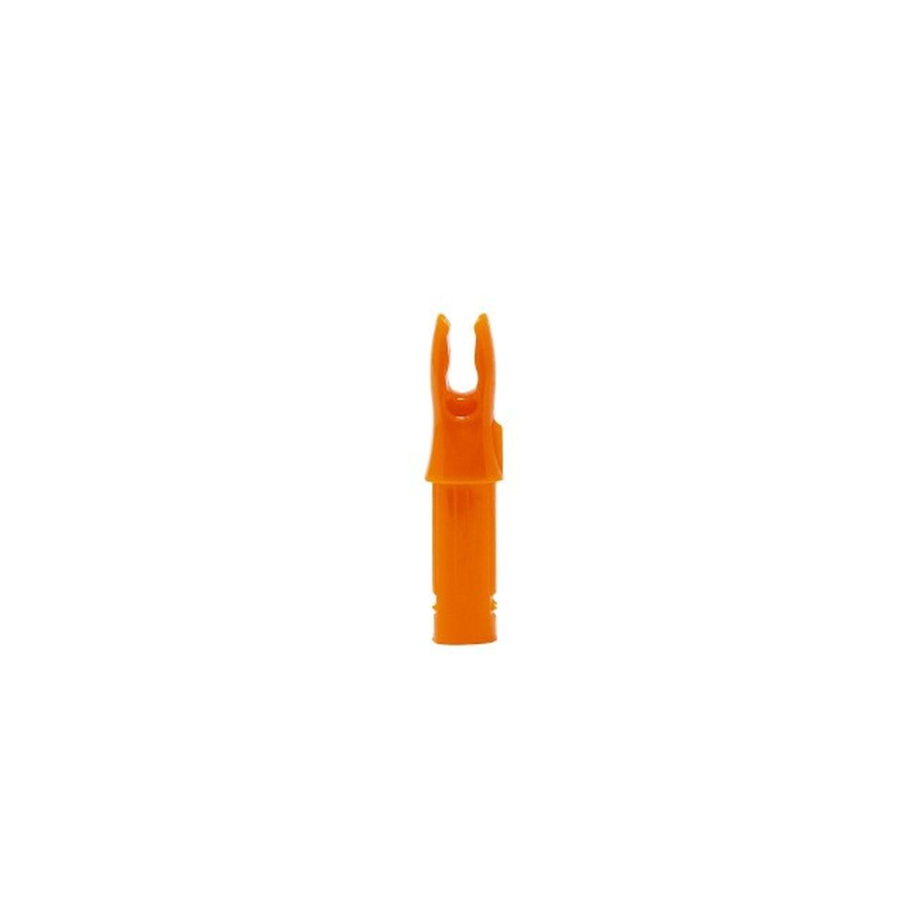 Orange Bohning archery Blazer nock .246 ID on a white background