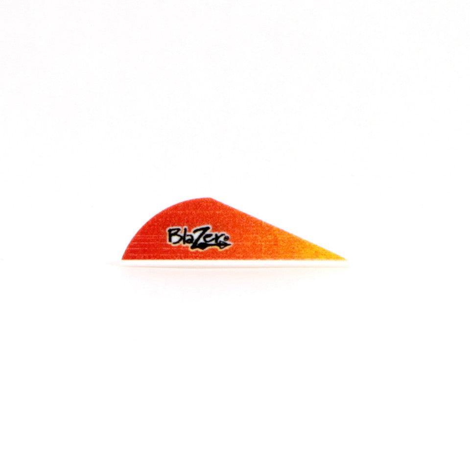 Bohning Blazer orange archery vane on white background