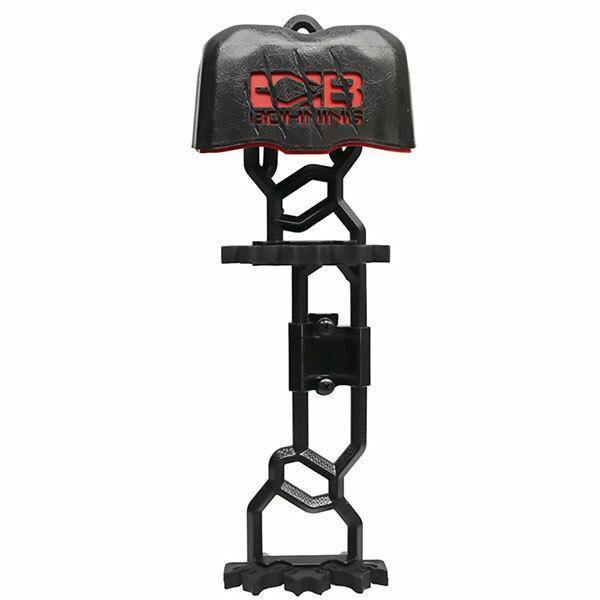 Bohning Archery Bruin black quiver with red logo for arrows, isolated on white background