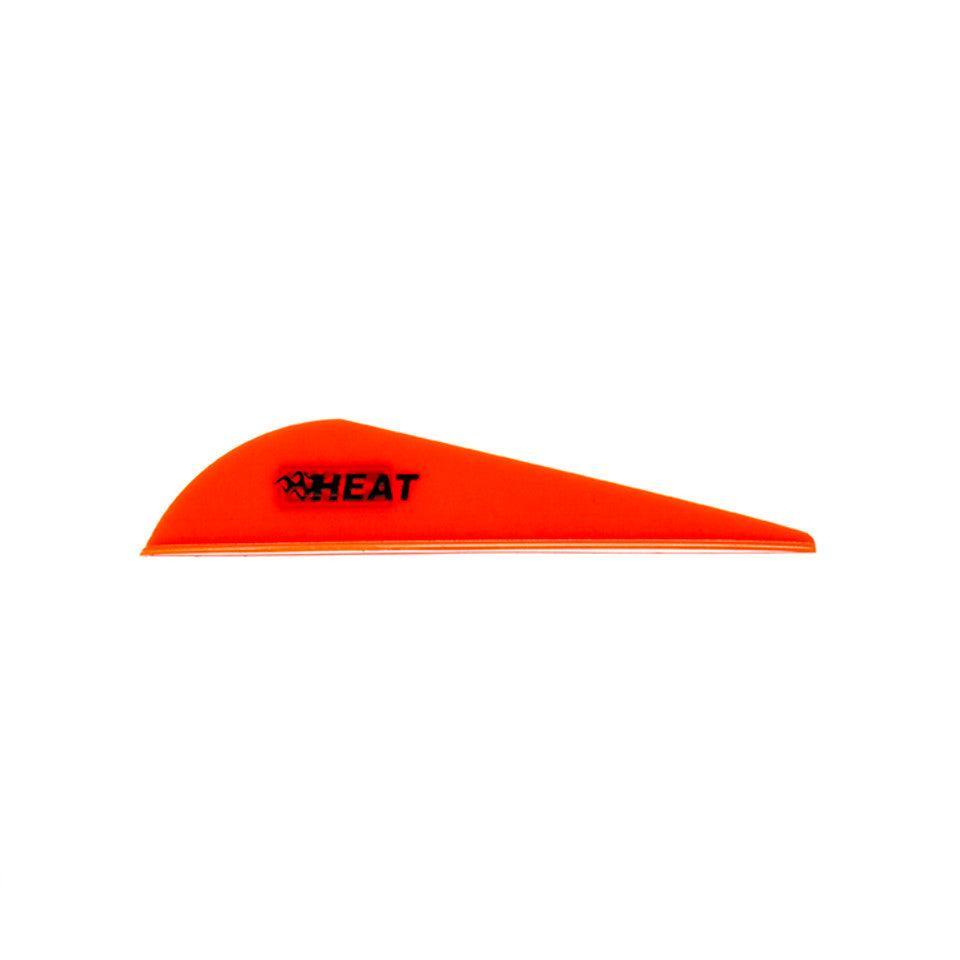 Bohning Archery Heat Vane orange fletching on white background