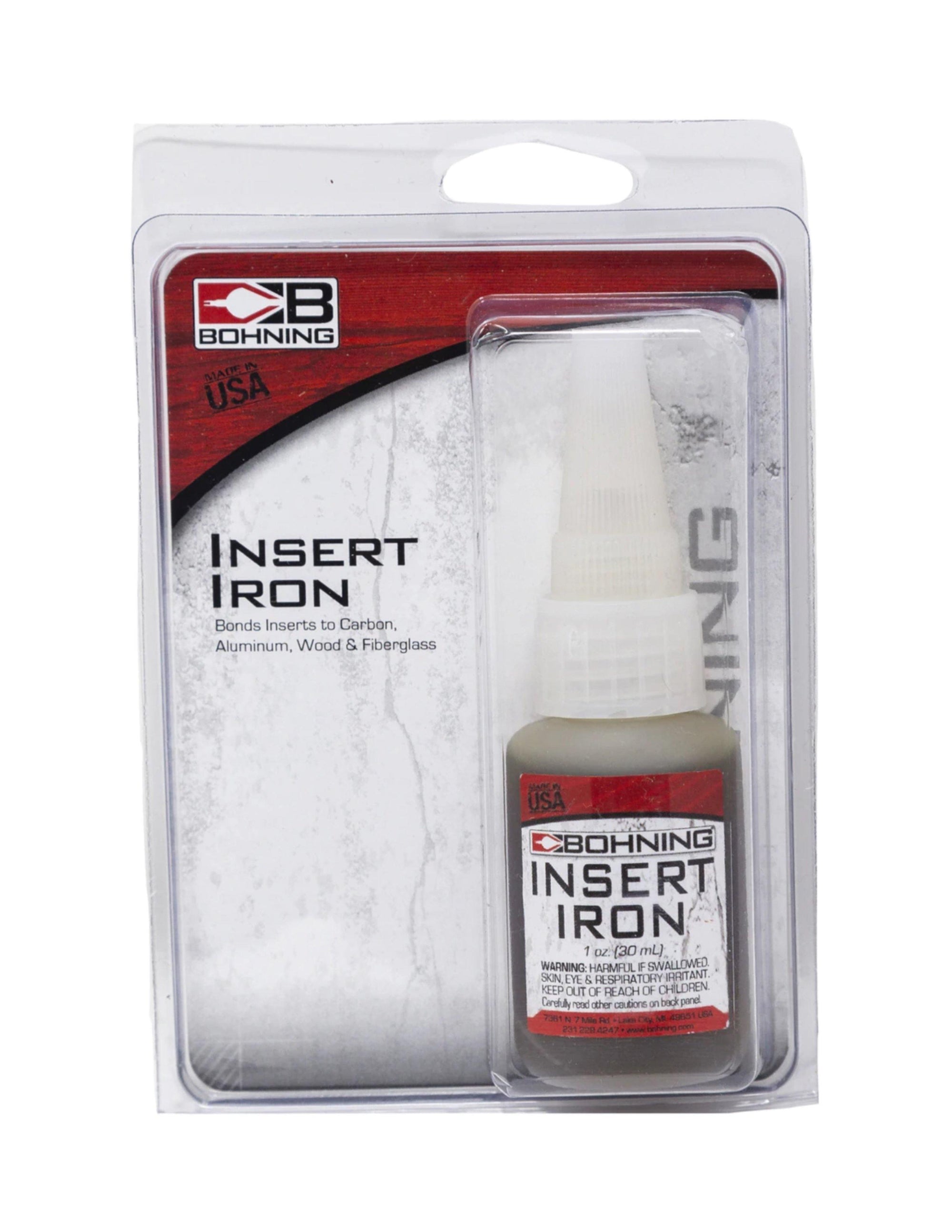 Bohning Insert Iron glue in retail packaging for archery arrow inserts